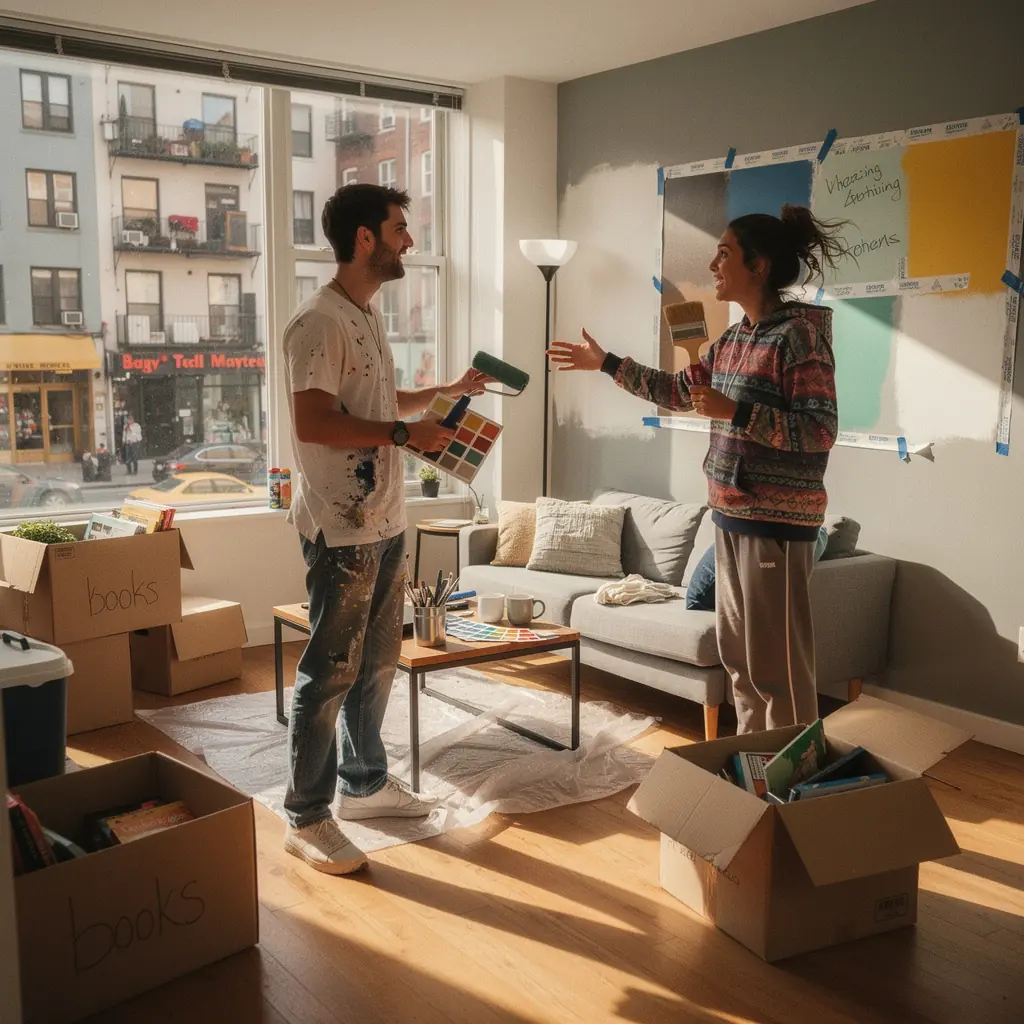 Urokliwy ogród przed domem, doskonałe miejsce na relaks.