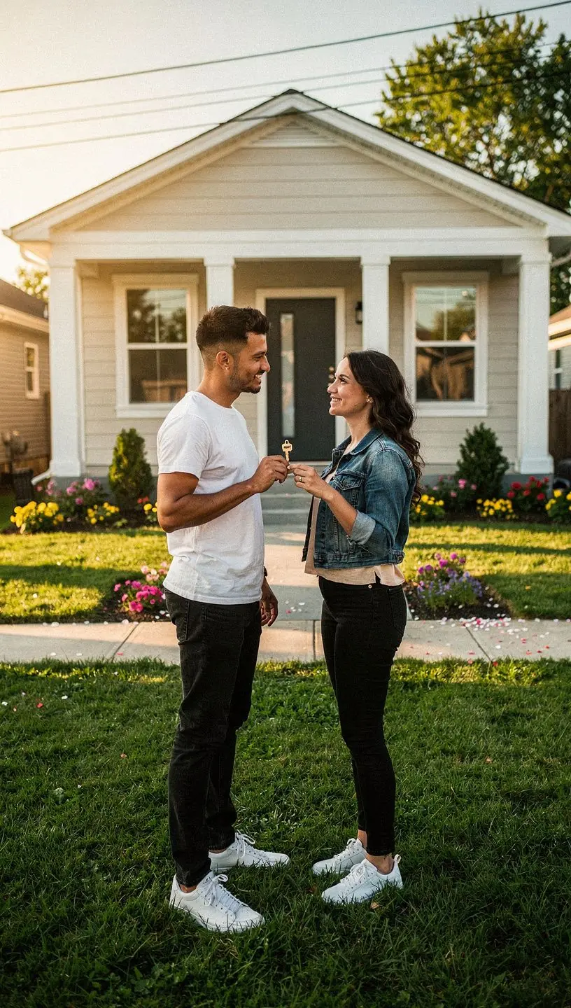 Kobieta rozmawiająca przez telefon, umawiająca się na wizytę w nieruchomości.